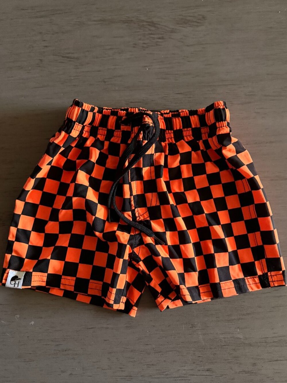 Neon Check Hybrid Swim Shorts